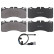Kit de plaquettes de frein, frein à disque 37831 ABS, Vignette 3