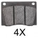 Kit de plaquettes de frein, frein à disque 37852 ABS
