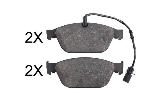 Kit de plaquettes de frein, frein à disque 37855 ABS