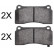Kit de plaquettes de frein, frein à disque 37856 ABS
