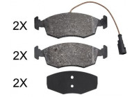 Kit de plaquettes de frein, frein à disque 37865 ABS