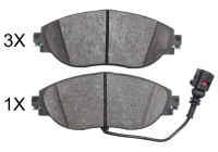 Kit de plaquettes de frein, frein à disque 37872 ABS
