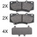 Kit de plaquettes de frein, frein à disque 37881 ABS