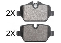 Kit de plaquettes de frein, frein à disque 37883 ABS