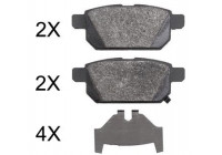 Kit de plaquettes de frein, frein à disque 37886 ABS