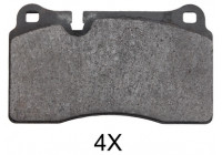 Kit de plaquettes de frein, frein à disque 37895 ABS