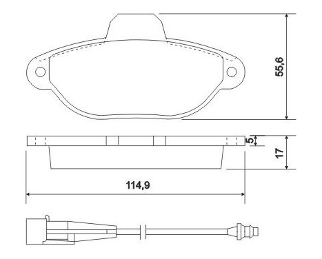 Kit de plaquettes de frein, frein à disque 37896 ABS, Image 2