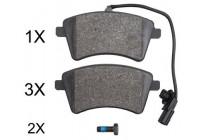 Kit de plaquettes de frein, frein à disque 37900 ABS