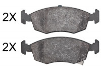 Kit de plaquettes de frein, frein à disque 37901 ABS