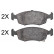 Kit de plaquettes de frein, frein à disque 37901 ABS
