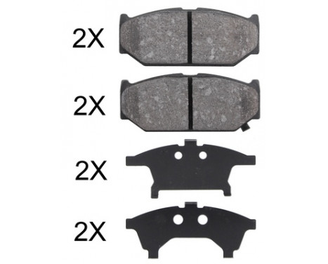 Kit de plaquettes de frein, frein à disque 37919 ABS