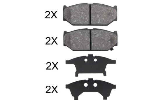 Kit de plaquettes de frein, frein à disque 37919 ABS