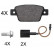 Kit de plaquettes de frein, frein à disque 37928 ABS
