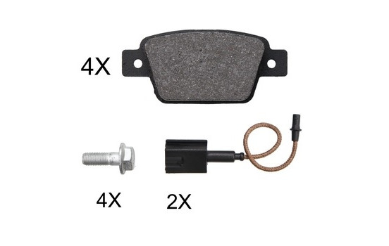 Kit de plaquettes de frein, frein à disque 37928 ABS