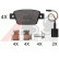 Kit de plaquettes de frein, frein à disque 37928 ABS, Vignette 2