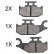 Kit de plaquettes de frein, frein à disque 37933 ABS