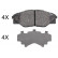 Kit de plaquettes de frein, frein à disque 37937 ABS