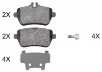Kit de plaquettes de frein, frein à disque 37946 ABS