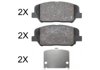 Kit de plaquettes de frein, frein à disque 37948 ABS