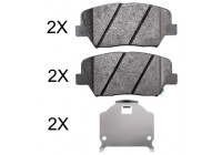 Kit de plaquettes de frein, frein à disque 37951 ABS
