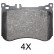 Kit de plaquettes de frein, frein à disque 37952 ABS