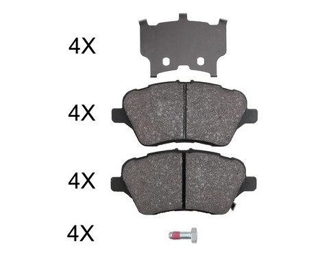 Kit de plaquettes de frein, frein à disque 37956 ABS