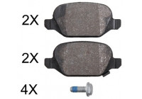 Kit de plaquettes de frein, frein à disque 37968 ABS
