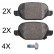 Kit de plaquettes de frein, frein à disque 37968 ABS