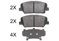 Kit de plaquettes de frein, frein à disque 37969 ABS