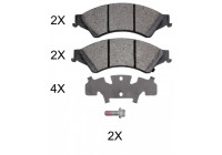 Kit de plaquettes de frein, frein à disque 37973 ABS