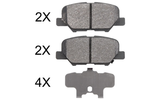 Kit de plaquettes de frein, frein à disque 37975 ABS