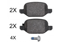 Kit de plaquettes de frein, frein à disque 37978 ABS