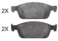 Kit de plaquettes de frein, frein à disque 37996 ABS