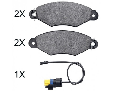 Kit de plaquettes de frein, frein à disque 37997 ABS