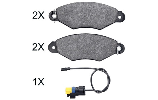 Kit de plaquettes de frein, frein à disque 37997 ABS