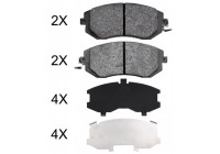 Kit de plaquettes de frein, frein à disque 37998 ABS