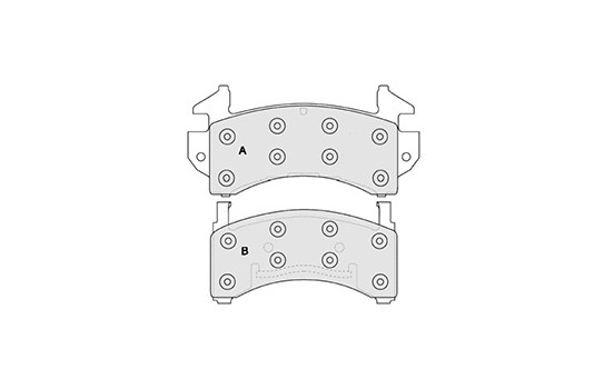Kit de plaquettes de frein, frein à disque 38154 ABS, Image 3