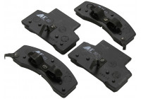 Kit de plaquettes de frein, frein à disque 38370 ABS