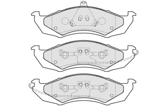 Kit de plaquettes de frein, frein à disque 38417 ABS, Image 2
