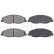 Kit de plaquettes de frein, frein à disque 38426 ABS, Vignette 3