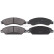Kit de plaquettes de frein, frein à disque 38429 ABS, Vignette 2