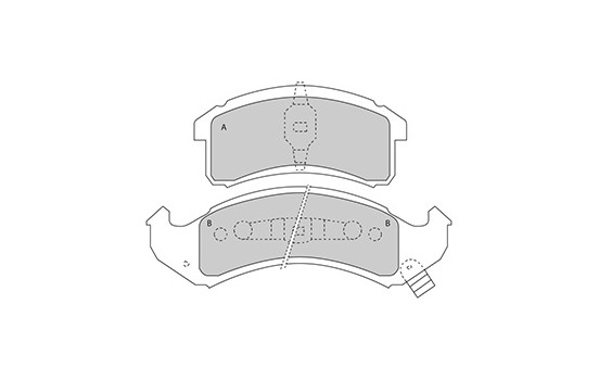 Kit de plaquettes de frein, frein à disque 38505 ABS, Image 3