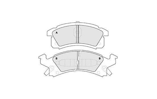 Kit de plaquettes de frein, frein à disque 38506 ABS, Image 3
