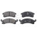 Kit de plaquettes de frein, frein à disque 38506 ABS, Vignette 4