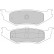 Kit de plaquettes de frein, frein à disque 38512 ABS