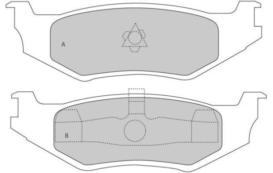 Kit de plaquettes de frein, frein à disque 38512 ABS