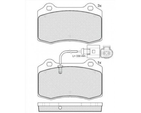 Kit de plaquettes de frein, frein à disque 38592 ABS, Image 3