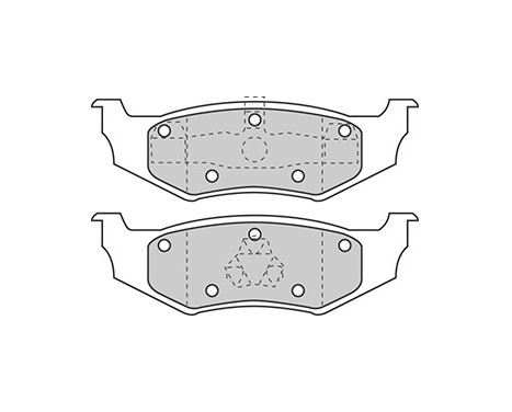 Kit de plaquettes de frein, frein à disque 38641 ABS, Image 3