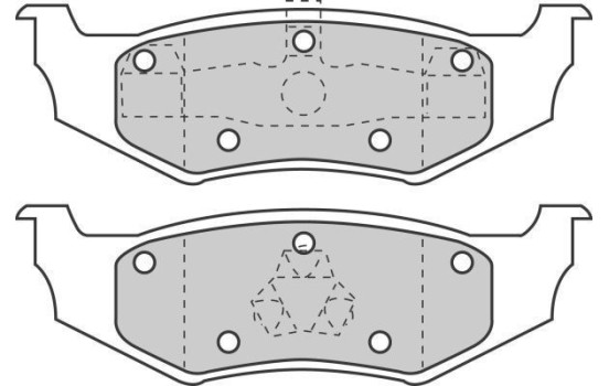 Kit de plaquettes de frein, frein à disque 38641 ABS, Image 2