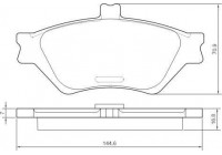 Kit de plaquettes de frein, frein à disque 38659 ABS
